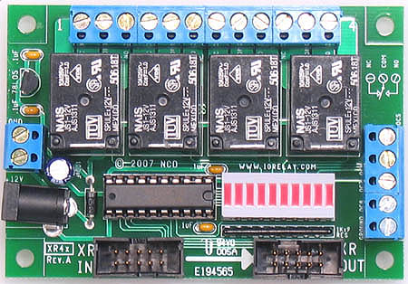 Expansion Relay Board with 4 5-Amp SPDT Relays