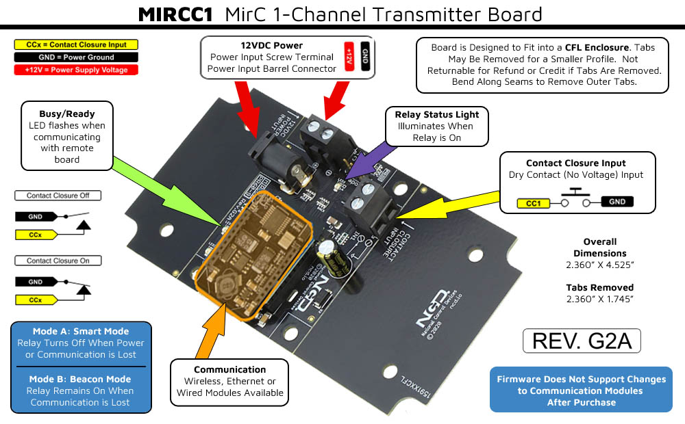 Wired Contact Closure Relay