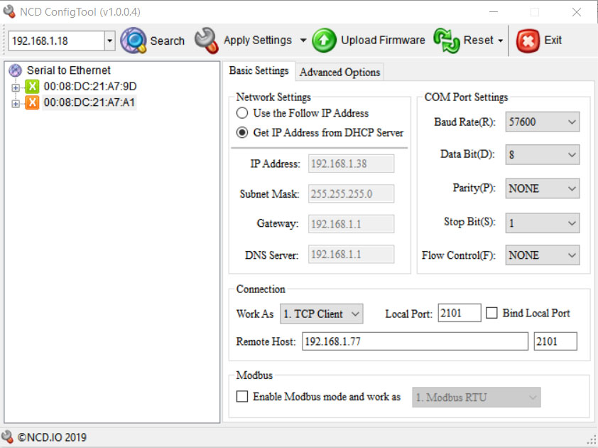 Contact Closure over IP